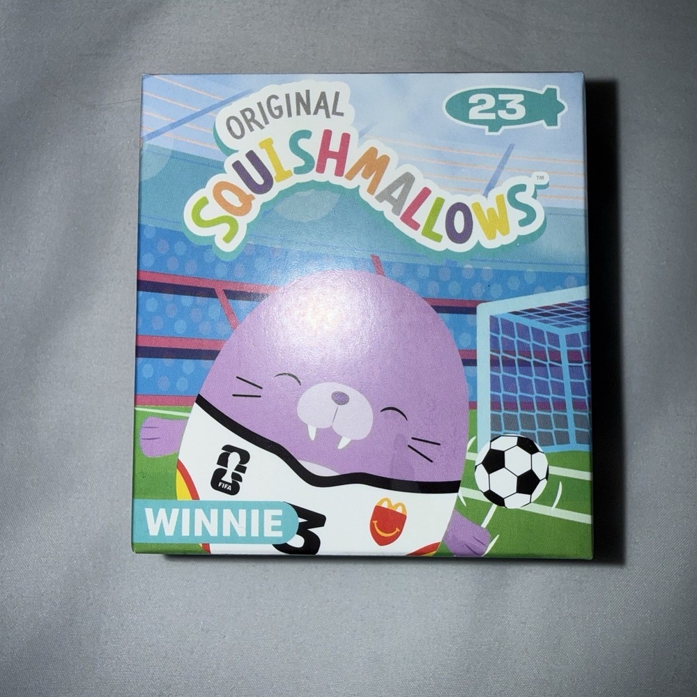 McDonalds Squishmallows Winnie the Walrus FIFA World Cup 26 Plush Toy with Box
